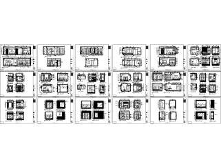 珠海华发新城二期M型示范单位CAD施工图套图，样板房CAD建筑图纸下载