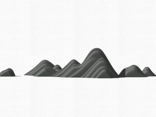 中式枯山水草图大师模型，造型石sketchup模型免费下载
