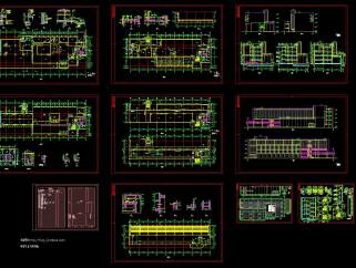 四层厂区办公楼设计图，办公楼建筑工程设计图纸下载