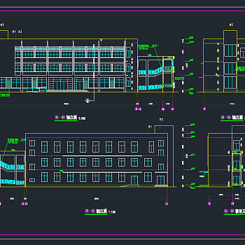 某信访办扩建工程建筑施工图设计套图,图库CAD建筑图纸下载