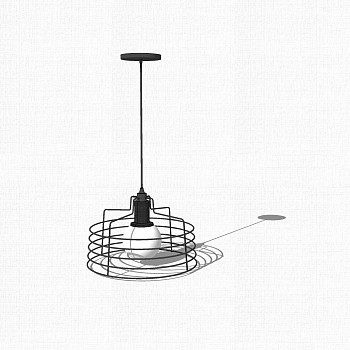 现代简约吊灯草图大师模型，吊灯skp模型下载