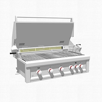 现代电烧烤炉草图大师模型，电烧烤炉su模型下载