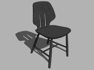 现代单人椅草图大师模型，sketchup模型