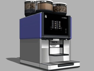 现代咖啡机草图大师模型，咖啡机sketchup模型