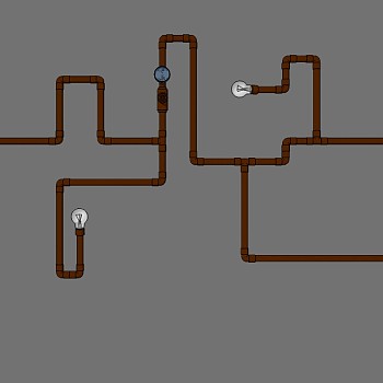 工业风钢管装饰壁灯草图大师模型，壁灯sketchup模型