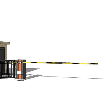 欧式入口大门草图大师模型下载，入口大门sketchup模型