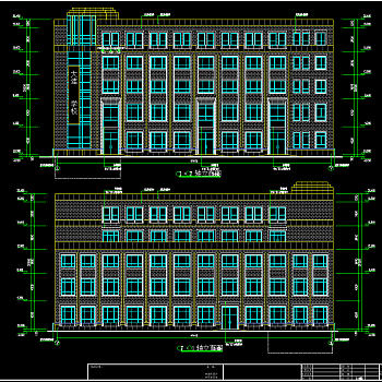 特殊学校综合楼建筑施工图，综合楼CAD施工图纸下载