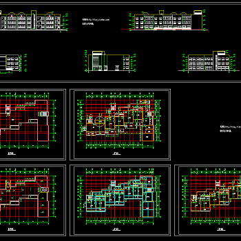 精品幼儿园全套CAD施工图，幼儿园CAD图纸下载