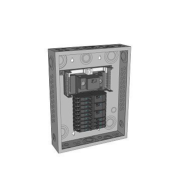 现代配电盘草图大师模型，配电盘sketchup模型下载