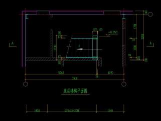 原创全套普通楼梯CAD图库，全套楼梯CAD施工图下载