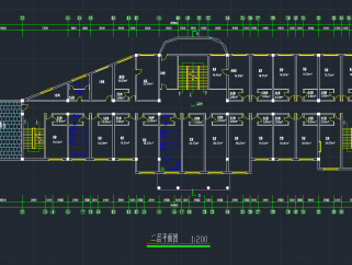 欧式综合楼建筑全套施工图，建筑CAD施工图纸下载