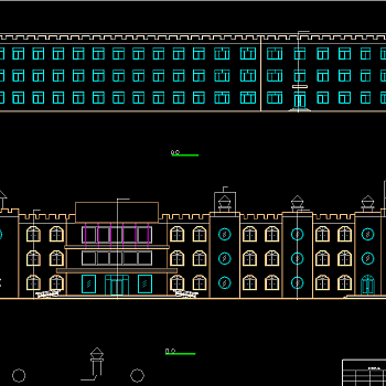 幼儿园建筑施工图，教学楼CAD施工图纸下载
