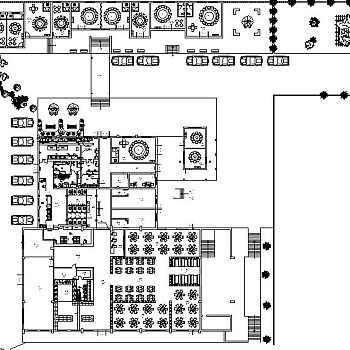 4S店服务中心餐厅设计施工图案例