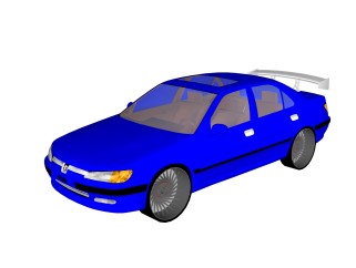 现代汽车免费su模型，现代汽车sketchup模型下载，汽车su素材