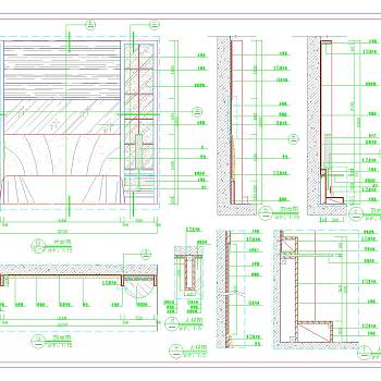 客房背景墙装饰cad建筑图纸下载