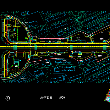 现代风格商业街建筑施工图，商业街CAD施工图纸下载