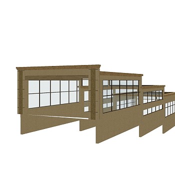 现代地下停车场入口草图大师模型，地下停车场入口sketchup模型免费下载