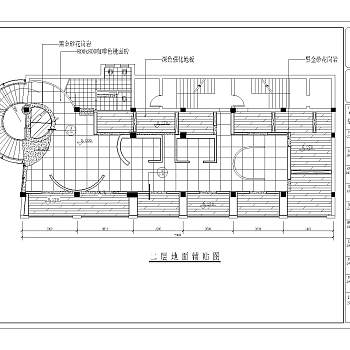 四层东方威尼斯咖啡馆内部装修方案CAD图纸下载