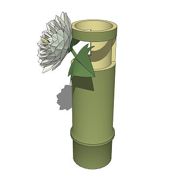  现代花瓶摆件草图大师模型，花瓶摆件sketchup模型下载