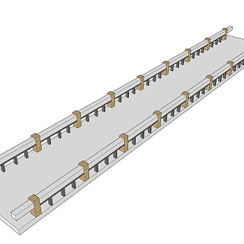 现代桥梁草图大师模型下载，sketchup桥梁su模型分享