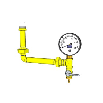 现代减压阀草图大师模型，减压阀sketchup模型下载