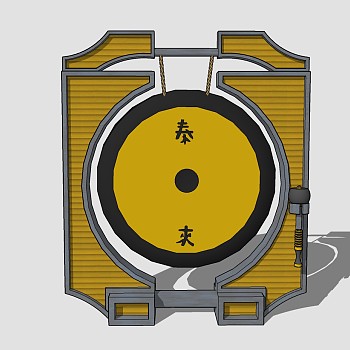 现代锣草图大师模型，锣sketchup模型下载