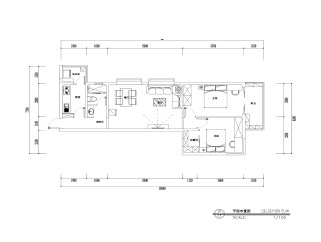 地中海亲亲小屋两室两厅户型图，效果图，CAD图纸下载