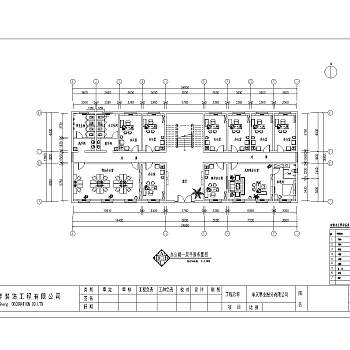 2000平面办公楼CAD图纸下载