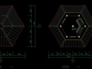 中式古建筑古塔CAD施工图，古塔CAD设计图纸下载