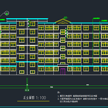 多层住宅cad施工图下载、多层住宅dwg文件下载