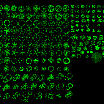 园林植物CAD施工图，植物CAD施工图下载