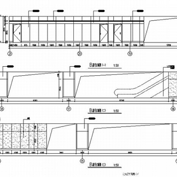 现代轨道交通线路工程室内站台装修施工图