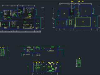 欧式风格三居装修CAD施工图，CAD建筑图纸免费下载