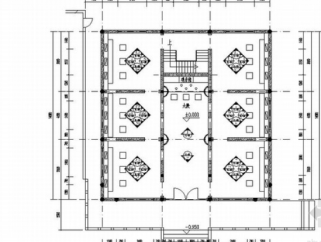 设计之都中式风情佛寺殿堂CAD装修施工图