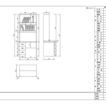 四套免费书柜书架CAD图纸下载