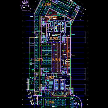 三十九层商业综合体建筑施工图，商业综合体CAD施工图纸下载