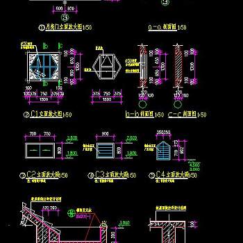 亭子CAD施工图，亭子CAD建筑图纸下载