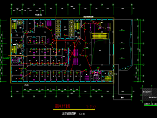 某二十层大型综合医院电气全套设计图，医院CAD电气图下载