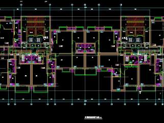 某高层商住楼采暖深化施工图，高层住宅楼CAD工程图下载