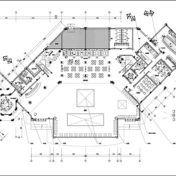 现代房屋售楼部CAD施工图