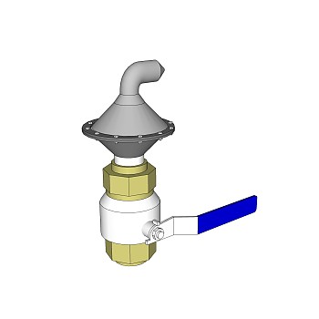 现代放空阀草图大师模型，放空阀sketchup模型下载