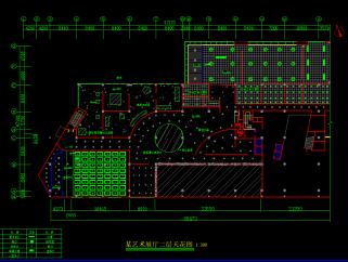 原创全套展厅设计CAD平面图，艺术展厅建筑设计图下载