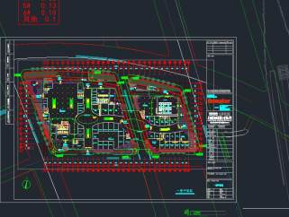 现代商业区CAD施工图