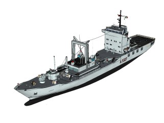 意大利Stromboli斯特隆博利级综合补给船草图大师模型，补给船SU模型下载