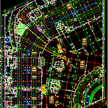 现代风格建材城建筑施工图，建材城建筑CAD施工图纸下载