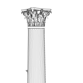 希腊科林斯罗马柱草图大师模型，柱子sketchup模型下载