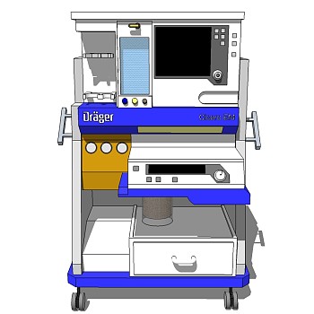 医疗设备草图大师模型，医疗设备skp模型，医疗设备su素材下载