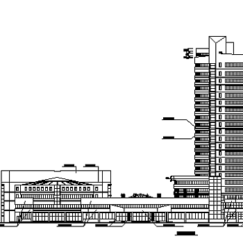 二十二层特色大酒店建筑方案