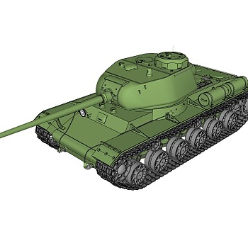 苏联KV-85重型坦克su模型,苏联KV-85重型坦克sketchup模型下载