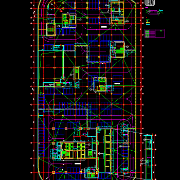 商业综合楼建筑施工图，商业综合楼CAD施工图纸下载